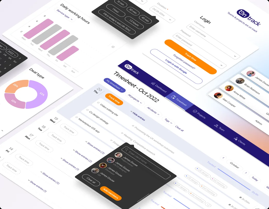 OnTrack portfolio card
